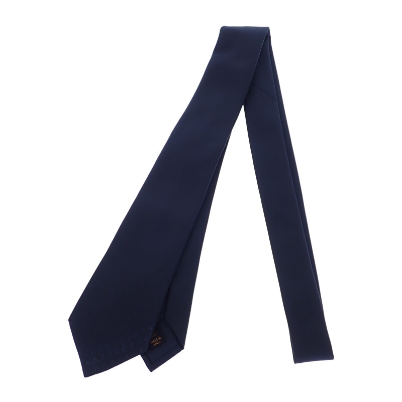【Aランク】 モノグラム・グラディエント M78765 ネクタイ シルク ネイビー メンズ【ISEYA】