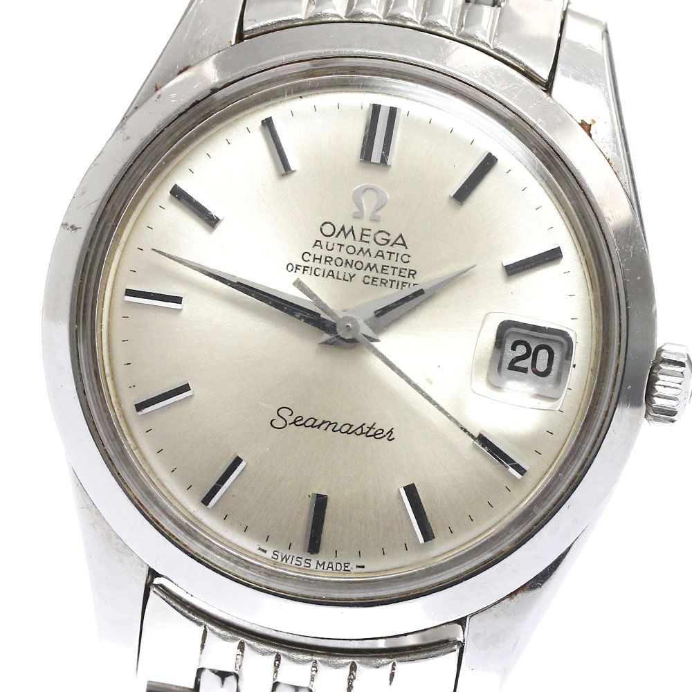 オメガ OMEGA 166.010 シーマスター デイト Cal.564 ライスブレスレット 自動巻き メンズ _893633【中古】 79,750円
