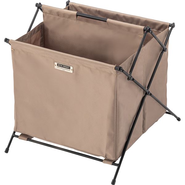 フォールディングバスケットS 約W36.5xD40xH37.5cm ベージュ 完成品