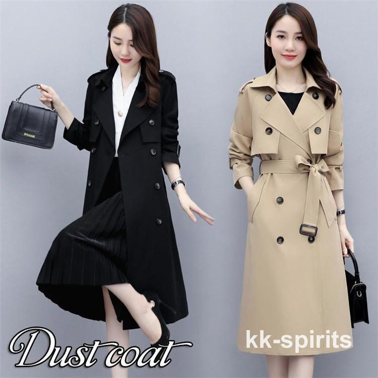 トレンチコート スプリングコート トレンチコート レディース 春 秋服 ロング Aライン ベルト付き オシャレ 着痩せ アウター 韓国風 通勤 オシャレ OL 30代 40代 50代 50代 トレンチ