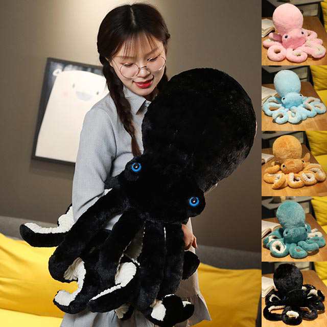 抱き枕 タコぬいぐるみ リアル 誕生日 ふわふわ 癒される 柔らか 心地いい 5色選ぶ