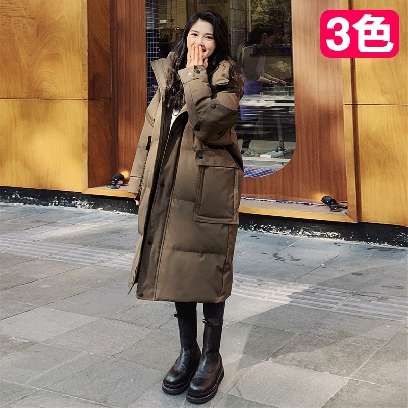 MF15 大人気 3色 ダウンコート 大きいサイズ ダウンジャケット ロングコート 韓国 コート レディース服 コットン ダウン コート レディース 韓国