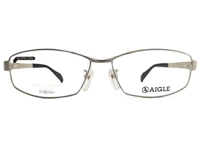 ag-1139 60サイズ フルリム ag1 伊達 度付き チタン 弾性樹脂 ロングテンプル 大きい メンズ 老眼鏡 遠近両用 めがね メガネ 眼鏡