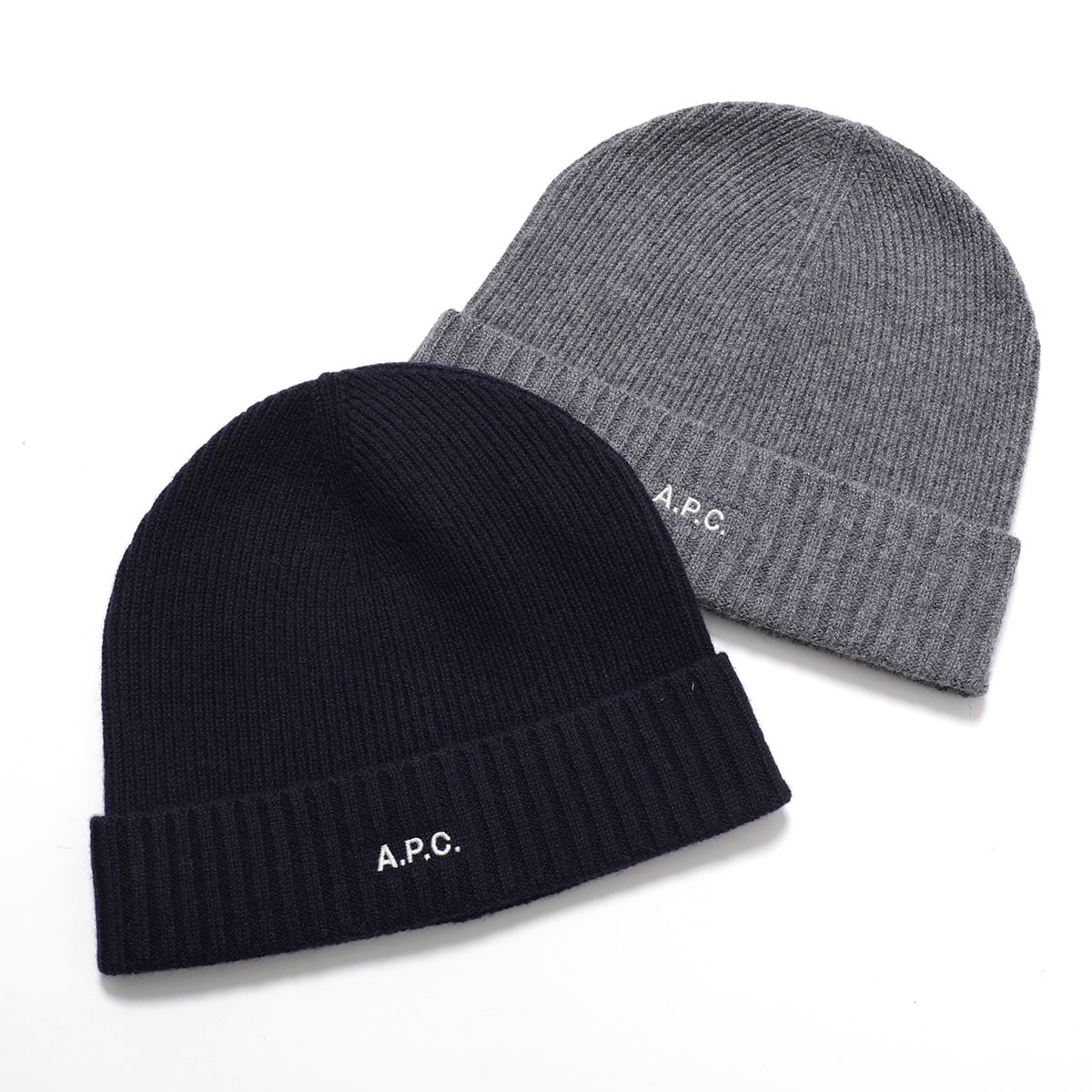 APC A.P.C. アーペーセー ニット帽 bonnet colln WVBCZ M25091 レディース リブ ロゴ ビーニー ウール カラー2色