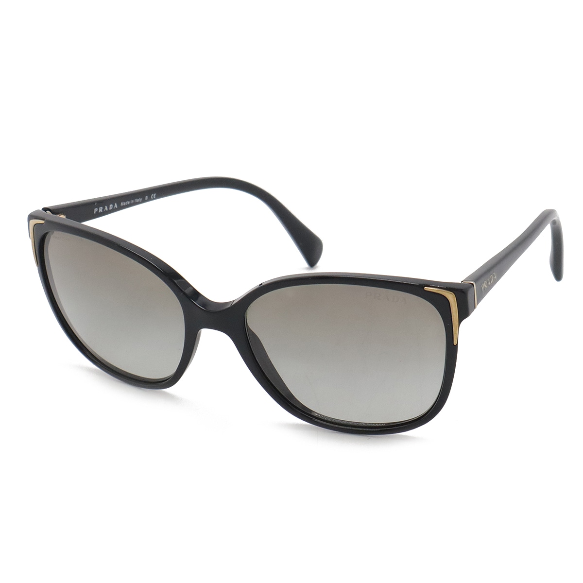 サングラス アイウェア ウェリントン アジアンフィット スモークグラデーション ブラック 黒 ゴールド金具 5517 1AB-3M