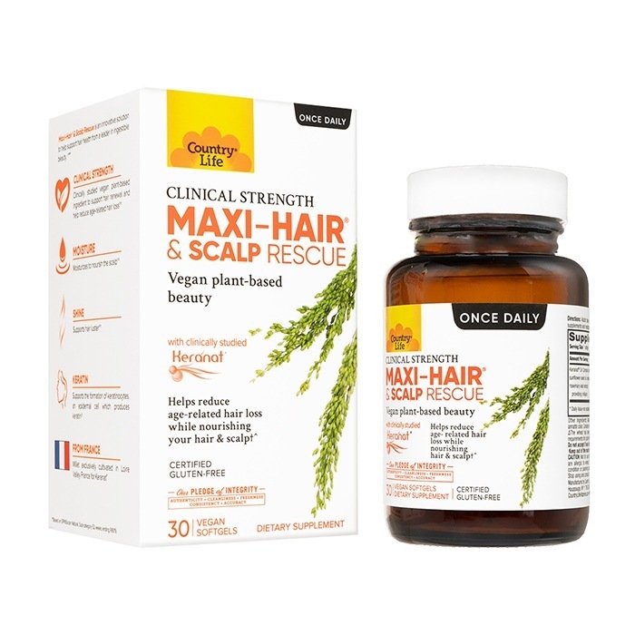 カントリーライフ マキシヘア&スカルプレスキュー 30錠 1本 CountryLife Maxi-Hair & Scalp Rescue 海外発送 国際書留郵便