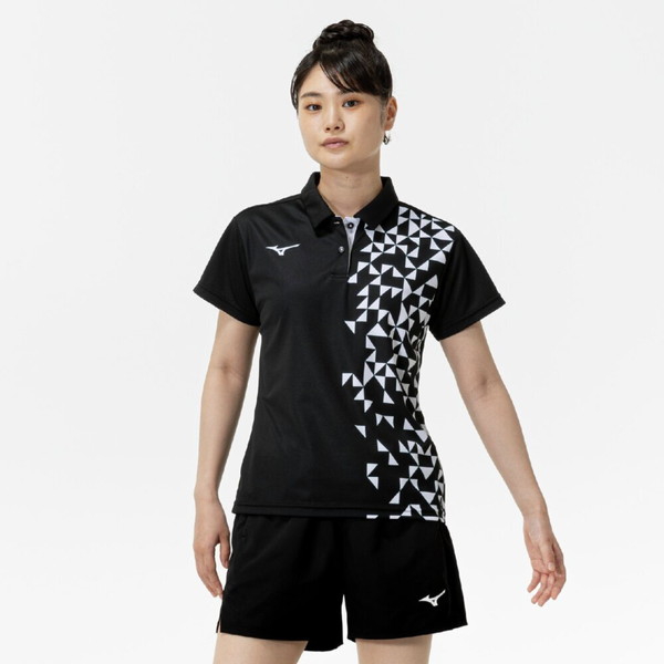 ミズノ MIZUNO ゲームシャツ ラケットスポーツ 半袖 レディース 62JAC22709