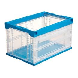 折りたたみコンテナ長側面扉付50Lタイプ フタなし 5個 三甲 556470