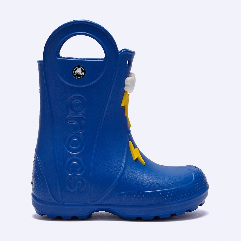 クロックスハンドルイットレインボーレインブーツブルーキッズ/ 210027-4KZ