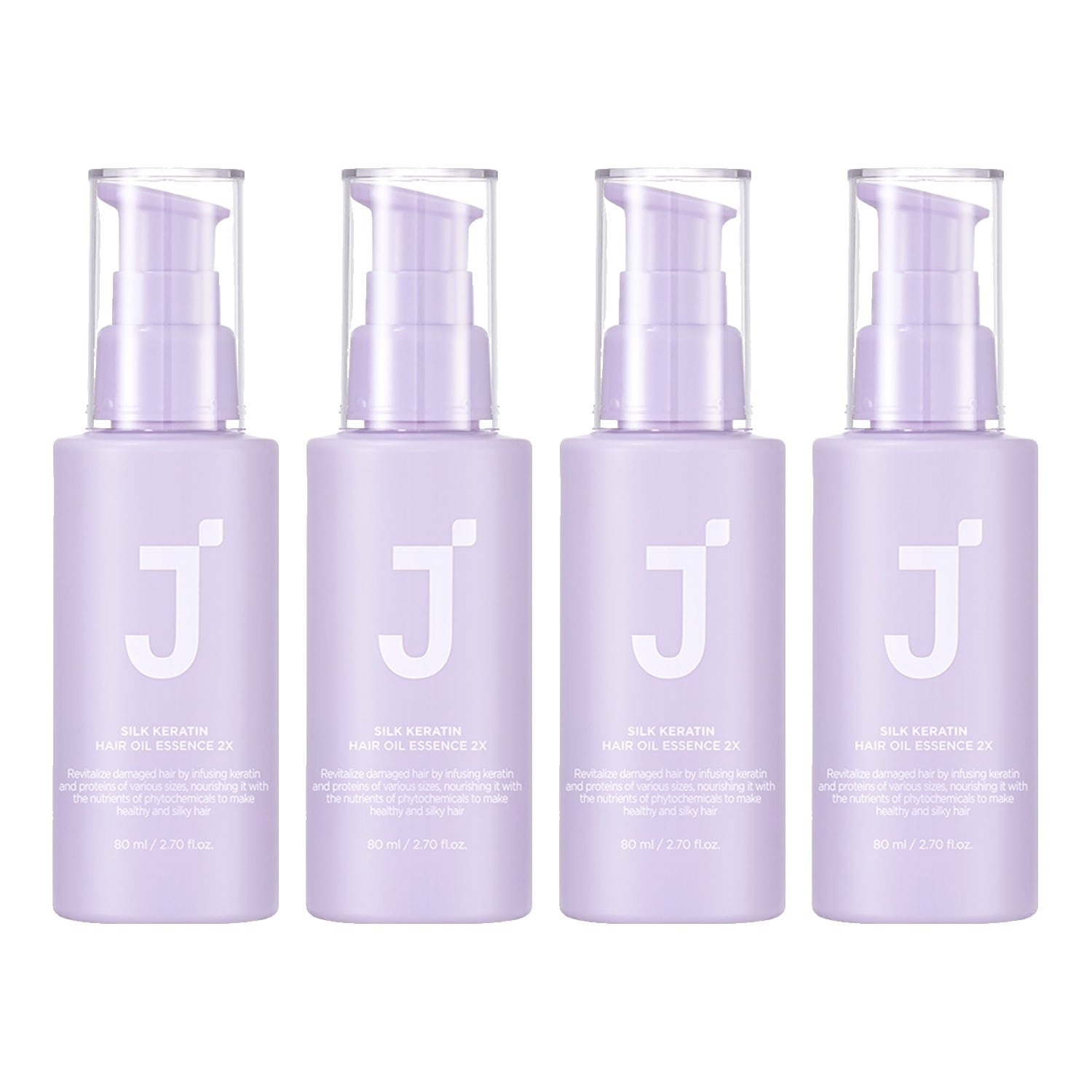 シルクケラチンヘアオイルエッセンス2X, 80ml, 4個