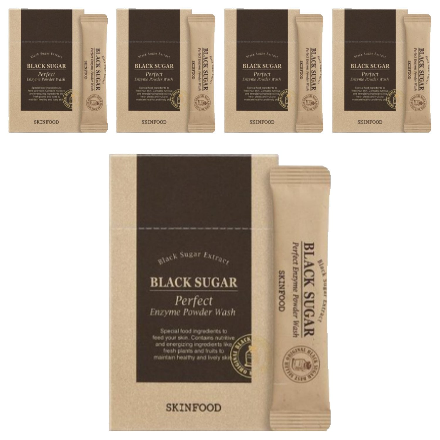 ブラックシュガー パーフェクト エンザイム パウダーウォッシュ 30枚 36g 5個