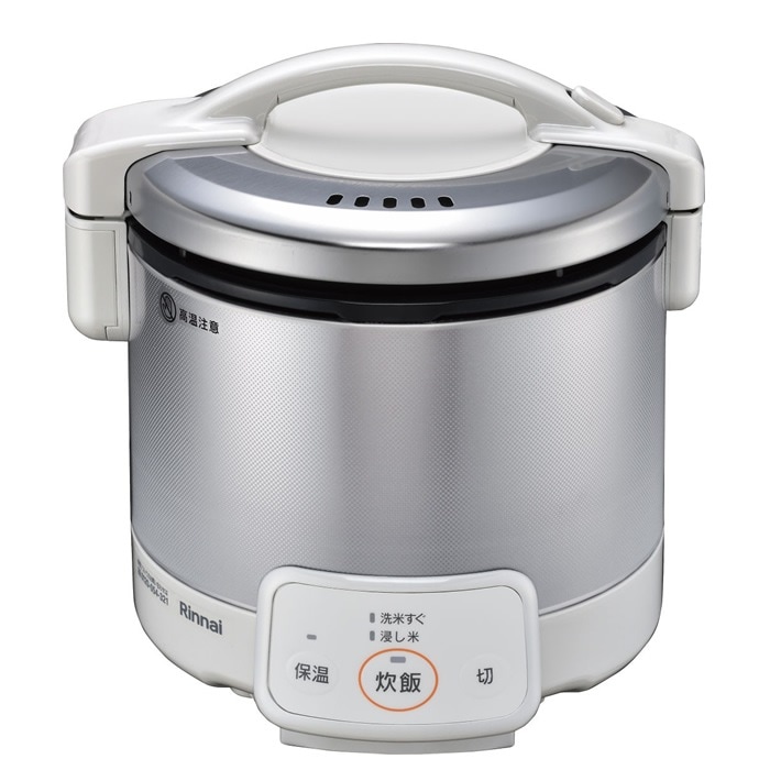 ガス炊飯器 ジャー機能付 3合 グレイッシュホワイト 都市ガス用 RR-030VQ-W-12A13A