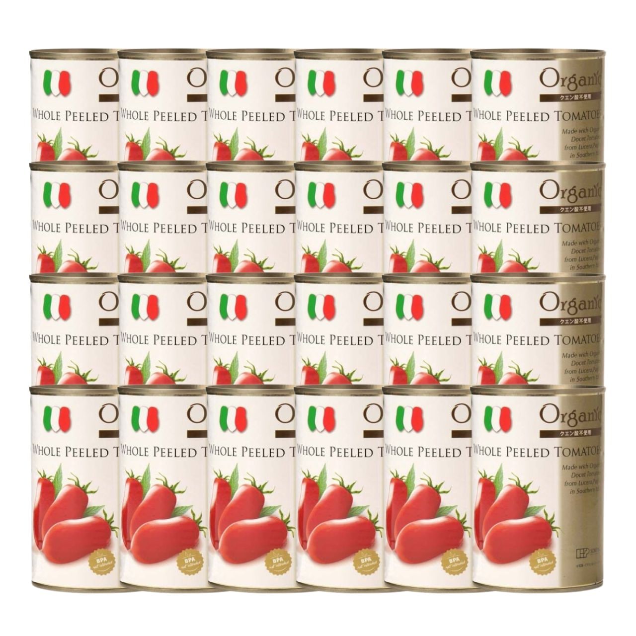 創健社 有機ホールトマト缶 400g 24個 トマト缶 トマト ホールトマト ホールトマト缶 有機JAS 有機 オーガニック 5,166円