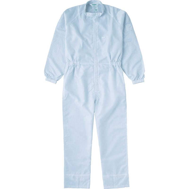 トラスコ中山　制電糸グリッド仕様フード無つなぎ服 ホワイト L　TCOGWL 5,770円