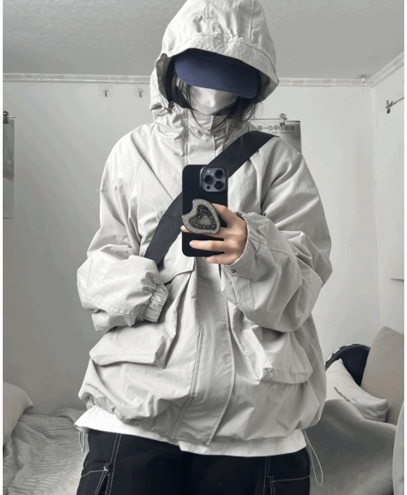 tech clear windbreaker (UNISEX)