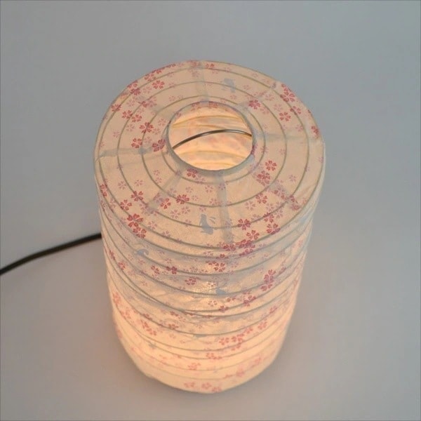 フロアランプ 和風モダン おしゃれ アジアン レトロ 和紙 日本製 スタンド 照明器具 ルームライト 和室 1灯 花うさぎピンク LED対応