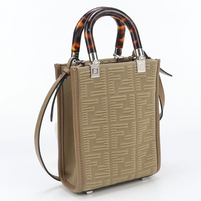 サンシャイン ショッパー ミニ FE90594 トートバッグ コットン/サンシャイン ショッパー ミニ ベージュ【中古】 レディース ブランド Aランク