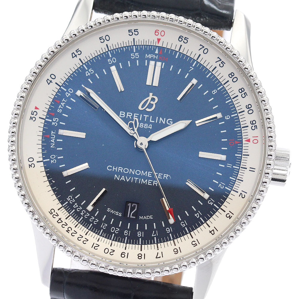 ブライトリング BREITLING A17326 ナビタイマー41 デイト 自動巻き メンズ 内箱付き_905656【中古】 225,450円