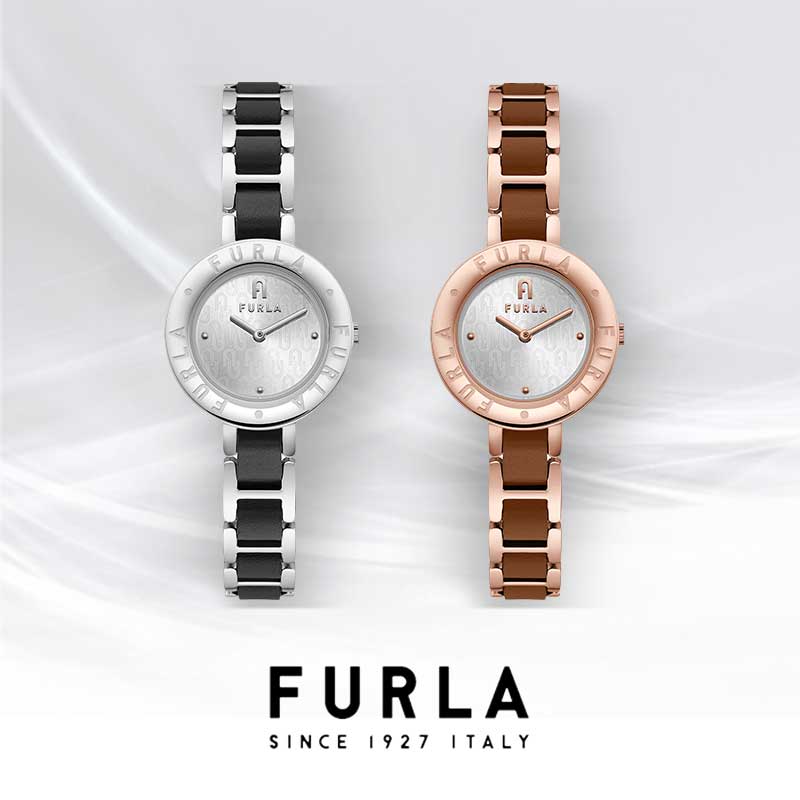 【腕時計】 FURLA(フルラ) ESSENTIAL / エッセンシャル レディース ブラック ブラウン クォーツ レザー ステンレススチール クリスマス プレゼント 人気 腕時計 ブランド