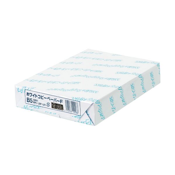 （まとめ）日本紙パルプ商事 ホワイトコピーペーパーF B5 PPCWCPFB5 1冊（500枚） 10セット