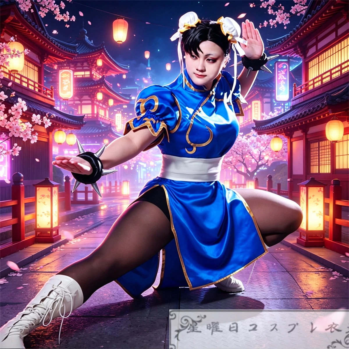 在庫品 ストリートファイター チュンリー 春麗 コスプレ 衣装 コスチューム 変装 仮装