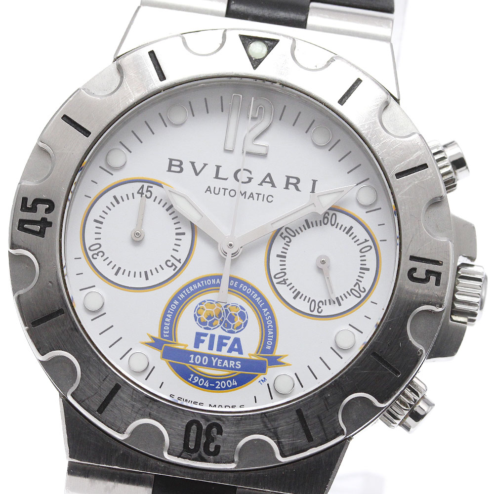 ブルガリ BVLGARI SCB38S ディアゴノ スクーバ FIFA世界限定100周年 自動巻き メンズ _837619【中古】 121,400円