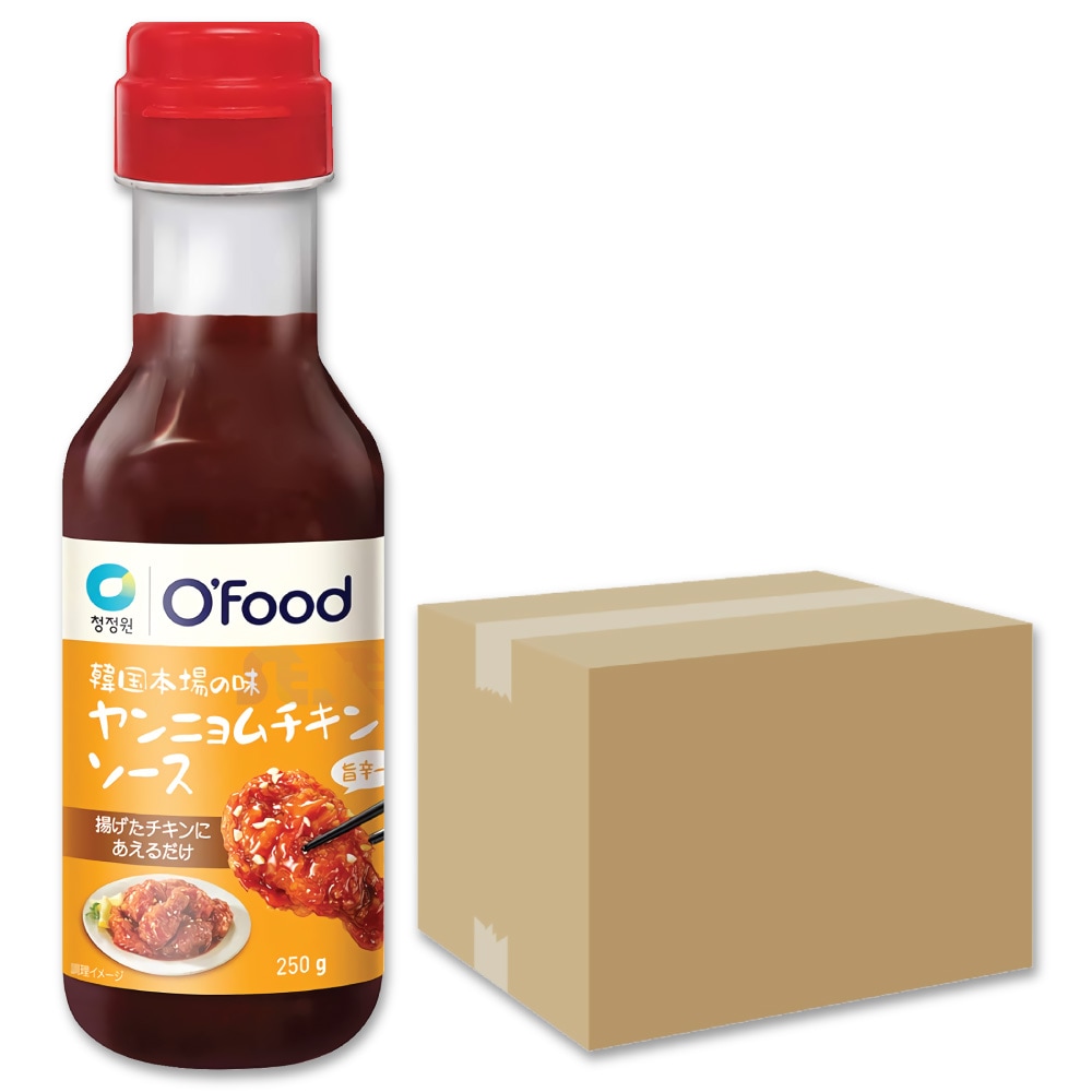 ofood ヤンニョムチキンソース 250g 16本セット / 韓国 ヤンニョムチキン ソース タレ 味付けチキン フライドチキン 甘口 韓国調味料 清浄園