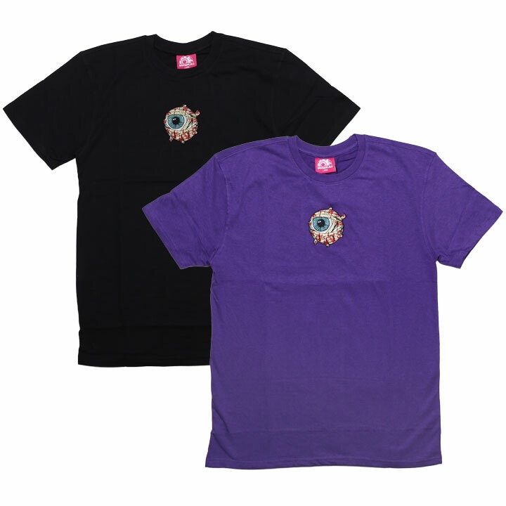 MISHKA Tシャツ 半袖 メンズ 春夏用 黒 紫 大きいサイズ ミシカ おしゃれ かっこいい 派手 総柄 KEEPWATCH キープウォッチ キャラクター