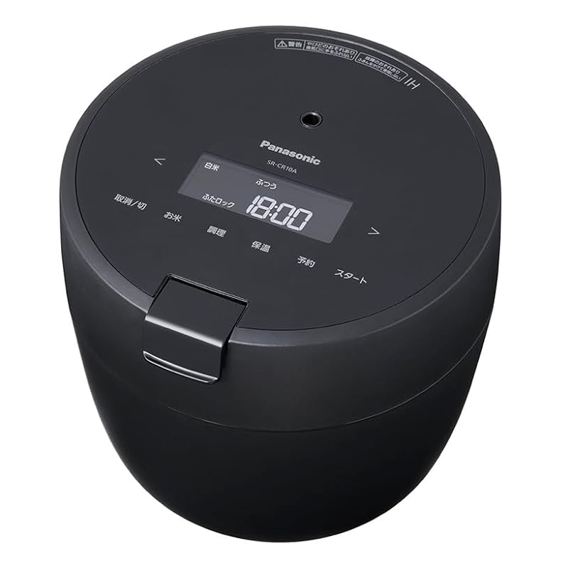 【即納】パナソニック 炊飯器 5合 圧力IH コンパクトサイズ 自動調理鍋 無水調理/低温調理可能 ふた食洗機対応 ブラック SR-CR10A-K