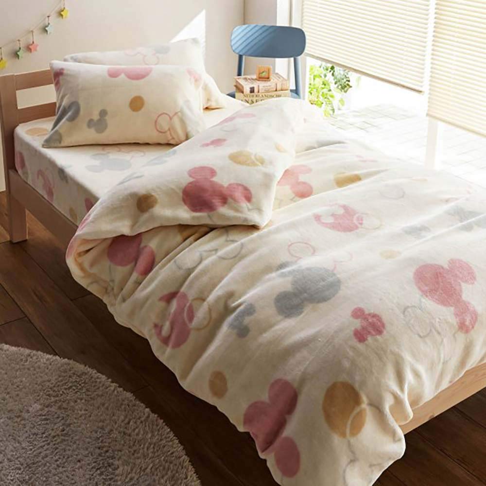 [ベルメゾン] ディズニー 掛けふとんカバー 洗える メルトロ アイボリー シングル