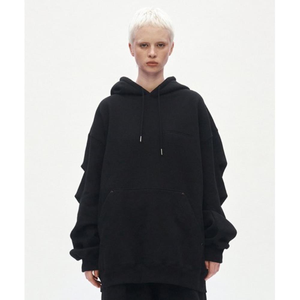 TREEMINGBIRD Rivet Sweat Setup Hoodie Black TMB233HD40