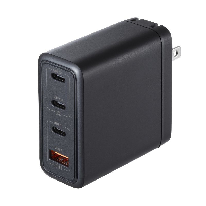ACA-PD104BK USB PD対応AC充電器（PD100W・C×3+A×1）