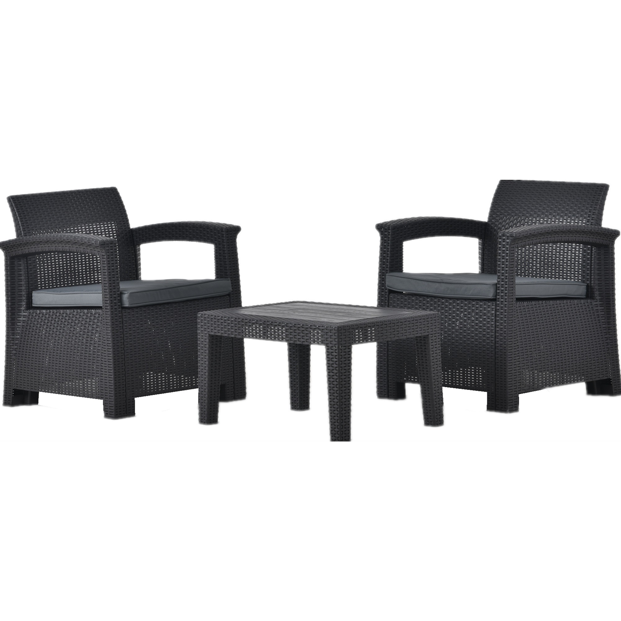 【国内出荷】ラタン調 ガーデンファニチャー 3点 ガーデンテーブル ガーデンチェアー ラタン調 テーブル 家具 樹脂 ホテル カフェ ベランダ テラス 屋外家具 高級 ソファ ガーデンソファー ガーデ 19,377円