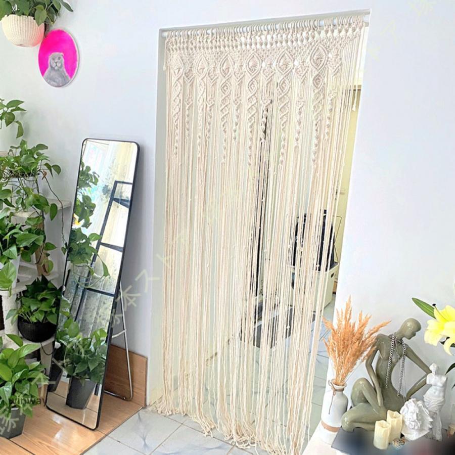 のれん 暖簾 マクラメ 壁掛け ボヘミアン風 タペストリー おしゃれ り編み 部屋 パーティー デコレーション カーテン 壁装飾 風 インテリア 雑貨 5,429円