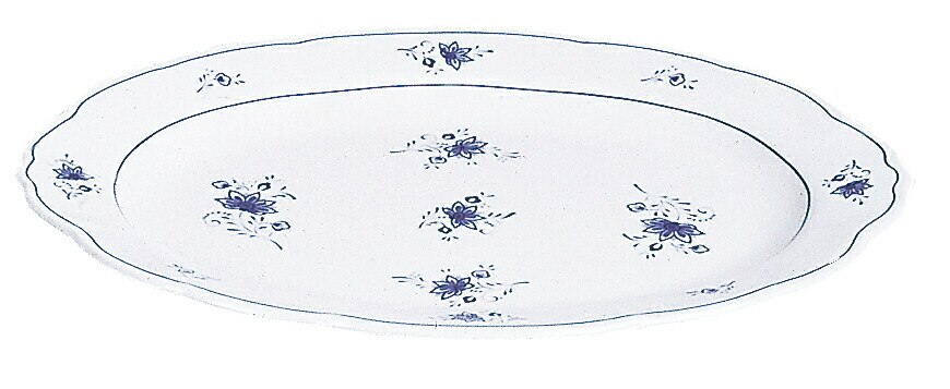 （まとめ買い）メラミン洋食器 ビューティフラワー 小判皿12インチ BF-12 [x3]