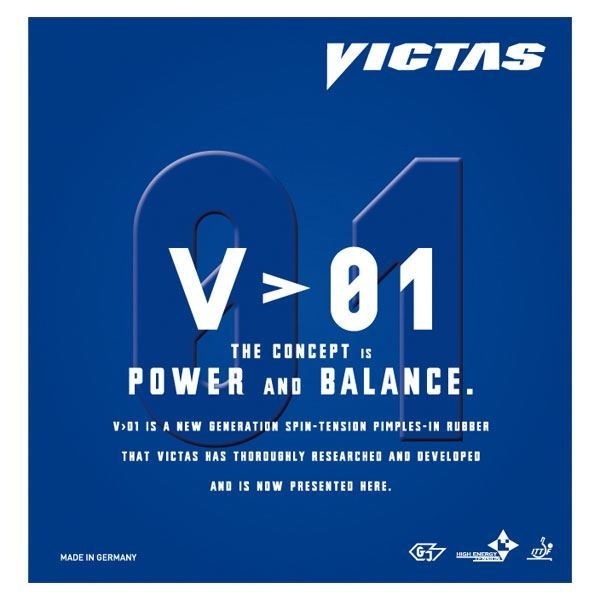 ヤマト卓球 VICTAS（ヴィクタス） 裏ソフトラバー V01 020301 レッド MAX