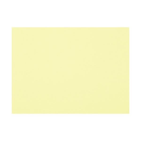 （まとめ）大王製紙 再生色画用紙8ツ切100枚バナナ[x5セット]