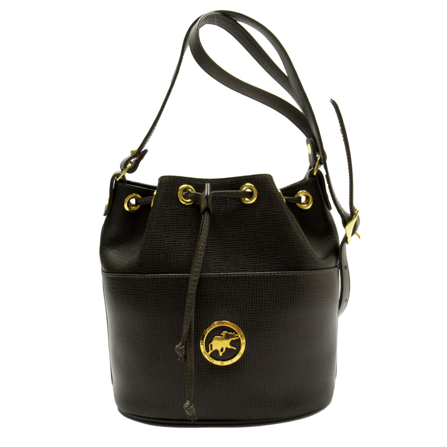 ハンティングワールド HUNTING WORLD 斜め掛けショルダーバッグ レザー カーキ レディース t19068g