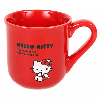 他サイト： ハローキティ マグカップ シンプル 電子レンジ 食洗機 対応 キャラクター 可愛い 食器 サンリオの商品画像