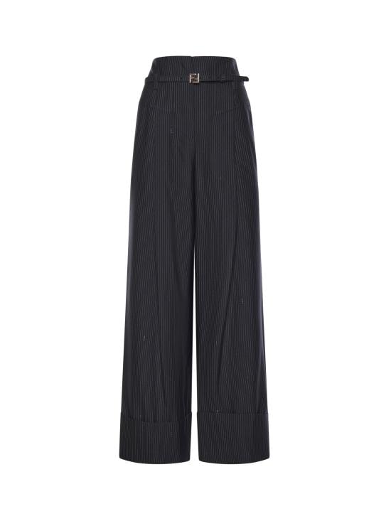 FENDI Women Pants FR6673 AW7IF0QG3 Blue