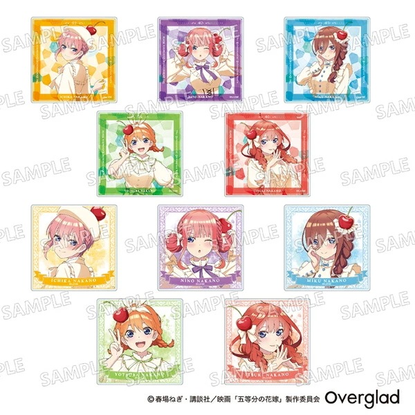 映画 五等分の花嫁 トレーディングアクリルコースタークリームソーダver. 日本製_5441-ghh-035