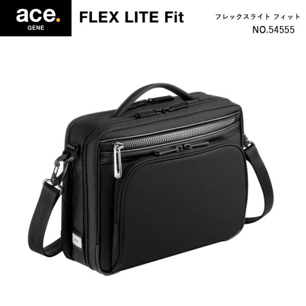 ace. GENE LABEL フレックスライトフィット 54555 4L ショルダーバッグ メンズ