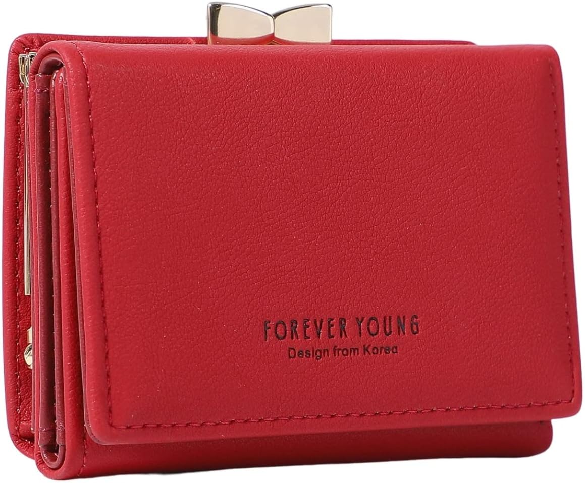 【20%OFFクーポン】ウォレット 財布 レディース かわいい おしゃれ がま口 三つ折り 大容量 ボタン 英字柄 コインケース カード入れ 小銭入れ 多機能 取り出しやすい 軽量 コンパクト PUレ