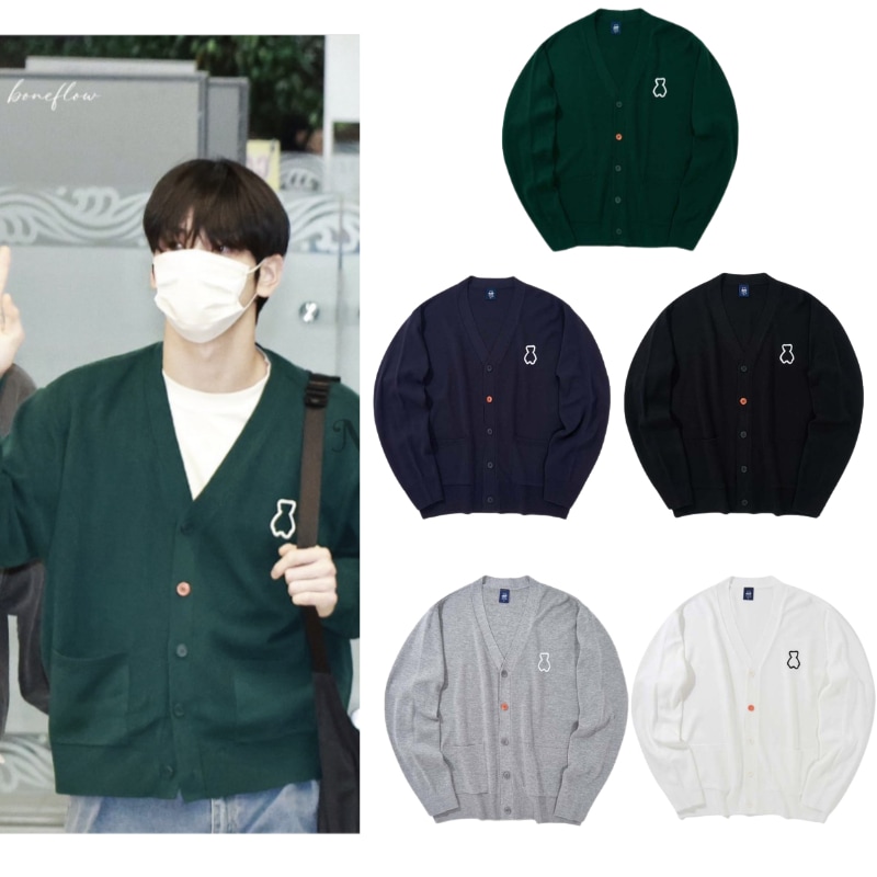 【TXT スビン着用】AQO BEAR CARDIGAN