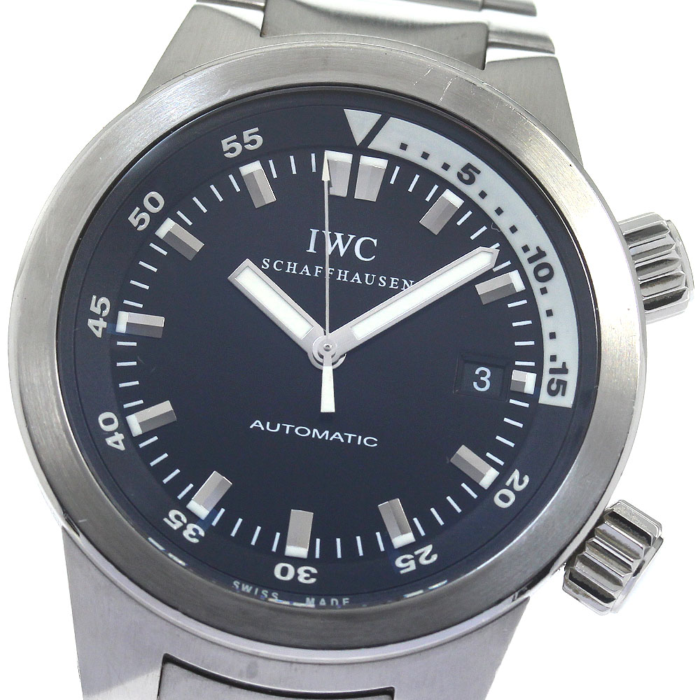 IWC SCHAFFHAUSEN IW354805 アクアタイマー デイト 自動巻き メンズ _804730【中古】