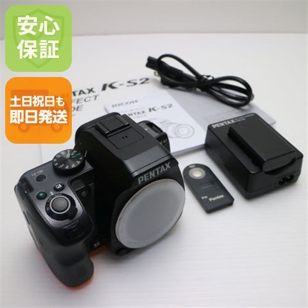 超美品 PENTAX K-S2 ボディ ブラック オレンジ 一眼レフ 142