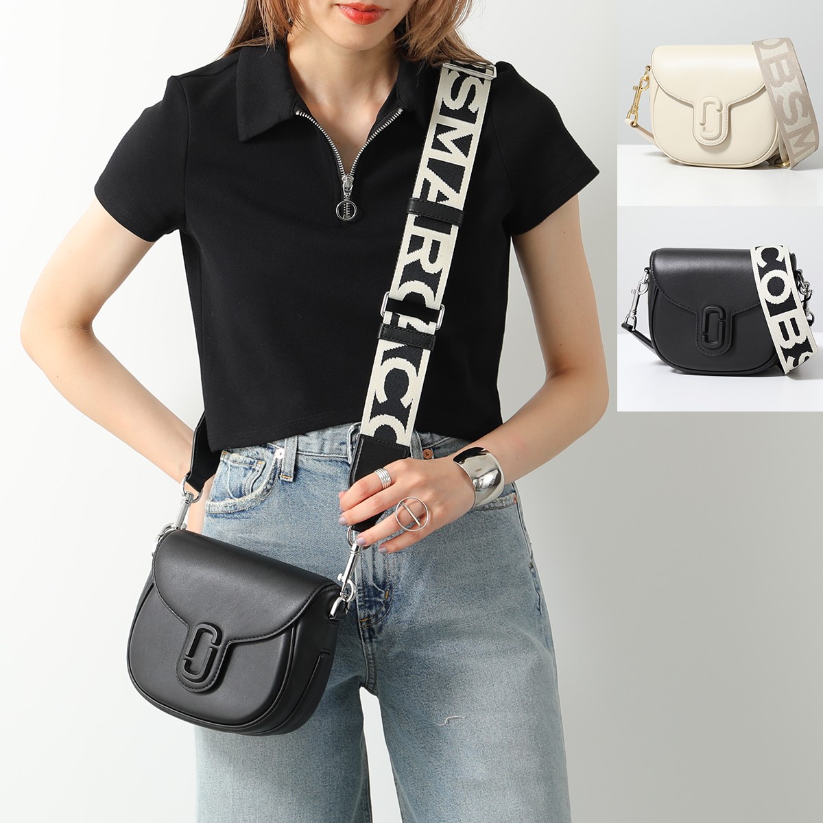 MARC JACOBS マークジェイコブス ショルダーバッグ 2S3HMS003H03 レディース レザー クロスボディ ポシェット 鞄 カラー2色