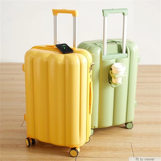 キャリーケース スーツケース フロント開口 軽量 多 キャリーケース 24寸の男女学生 旅行