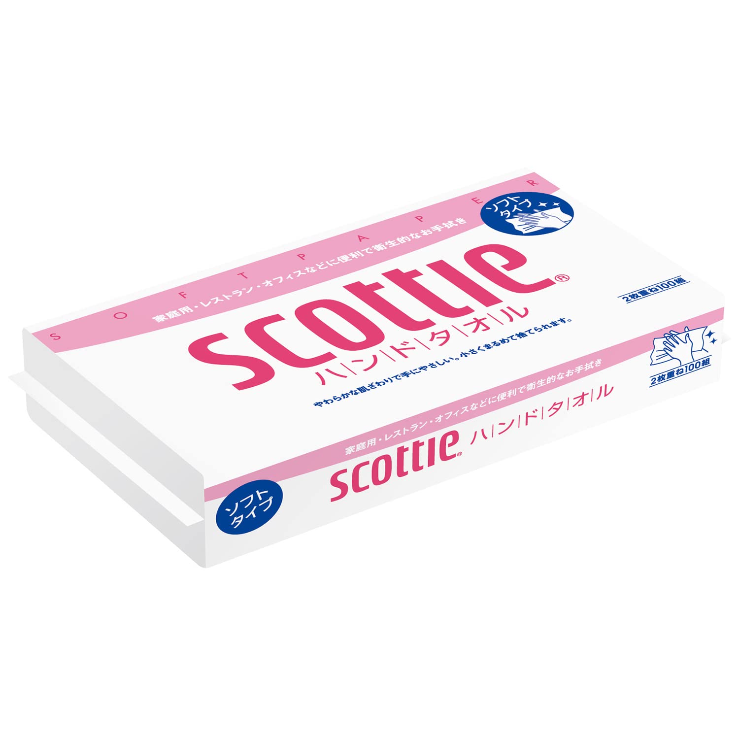 日本製紙クレシア スコッティ ハンドタオル 200枚(100組)×60パック 37745