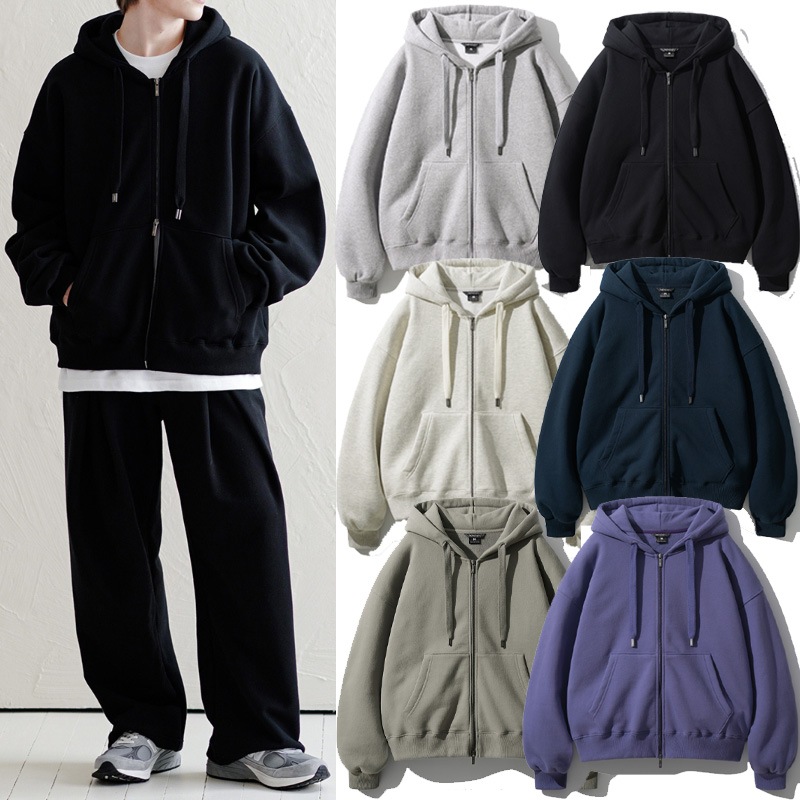 NEO COZY HOOD ZIP UP_6色 JJHD7647